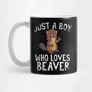 Just A Boy Who Loves Beaver Mug